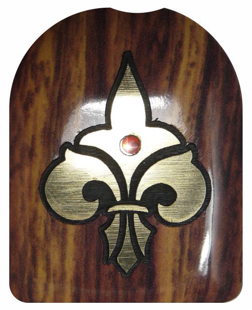 heraldische Lilie roter Stein