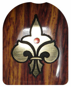 heraldische Lilie roter Stein