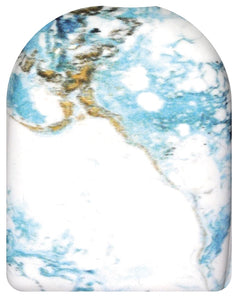 Marmor design weiss blau